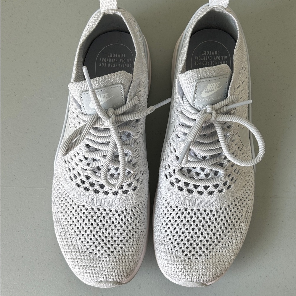Nike Air Max Thea Ultra. Women’s 8.5. Knit. Gray/ ice blue. Great condition.